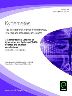 cover image of Kybernetes, Volume 38, Issue 7 & 8